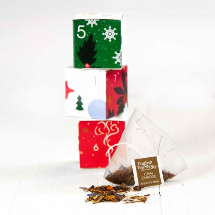 ETS - PUZZLE TEA ADVENT CALENDAR "RED CHRISTMAS", ORGANIC, 25 PYRAMID BAGS