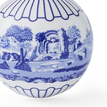 Blue Italian Scenic Bauble