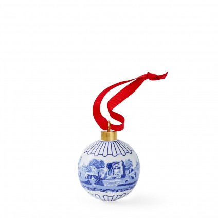 Blue Italian Scenic Bauble