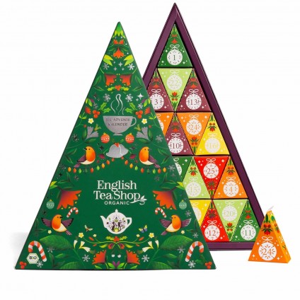 ETS - Tea Advent Calendar "Mosaic Green", ORGANIC, 25 pyramid bags