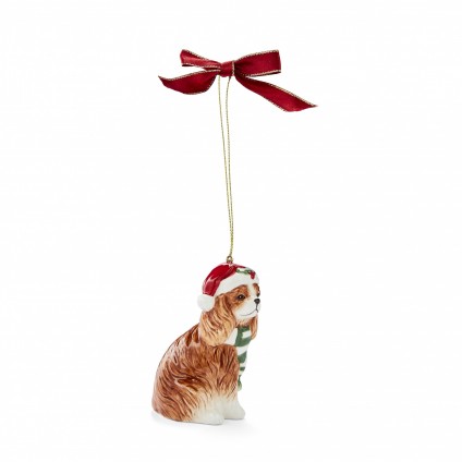 Christmas Tree Spaniel Ornament