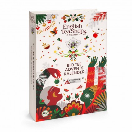 ETS - Advent calendar "Tea book", ORGANIC, 24 x Chai, fruit tea, herbal tea in pyramid bags