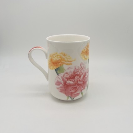 FLORIADE Mug Carnation, Bone China Porcelain