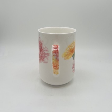 FLORIADE Mug Carnation, Bone China Porcelain