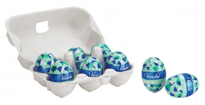 egg cartons with 6 Easter eggs