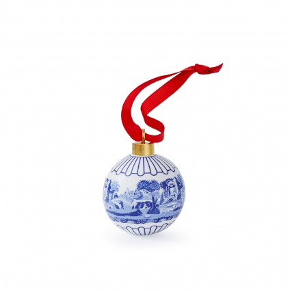 Blue Italian Scenic Bauble