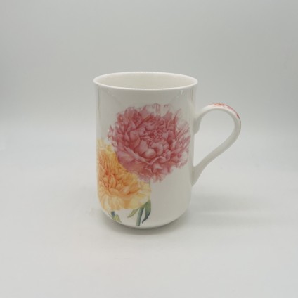 FLORIADE Mug Carnation, Bone China Porcelain