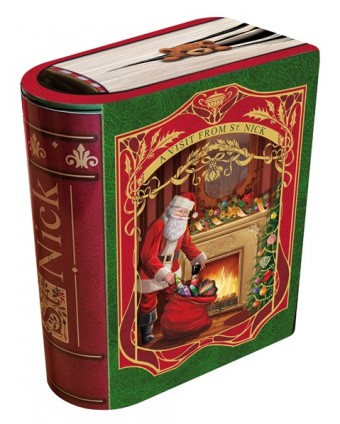 Small Book Tin "A vixit from St. Nick"