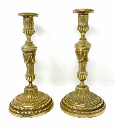 Pair of Antique Candle Sticks