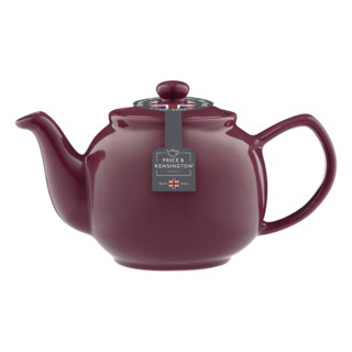 P&K Teapot classic, plum, stoneware 6 cups