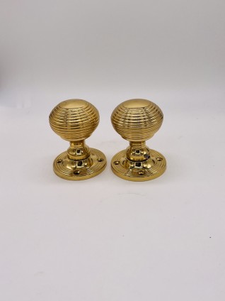 Door Handles Solid Brass English Beehive Door Handles