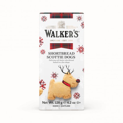 Walkers Shortbread Ltd. – Festive Shortbread Scottie Dogs 120g