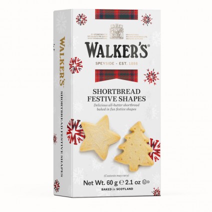 Walkers Shortbread Ltd. – Shortbread Festive Shapes 60g