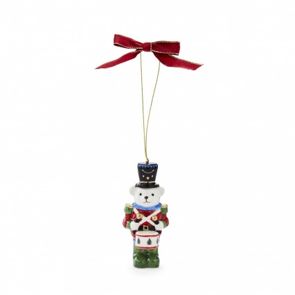 Christmas Tree Teddy Bear Nutcracker Ornament