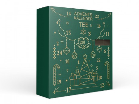 XL Adventskalender Tee „Grüne Weihnachten“